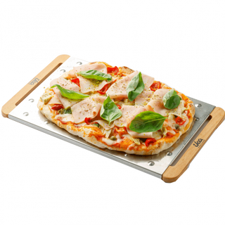 Pinsa cu prosciutto cotto și stracciatella