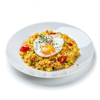 Arroz Revuelto Con Tomate Y Huevo