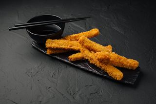 Tempura de vinete 