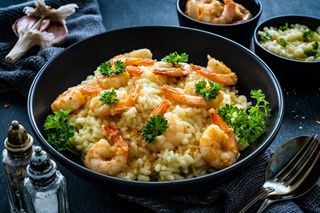 Risotto De Gambas Au Safran Des Volcans