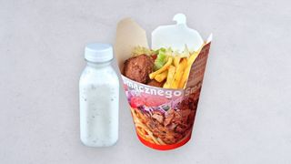 Box falafel duży, ayran