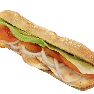 Sándwich vegetal de pollo