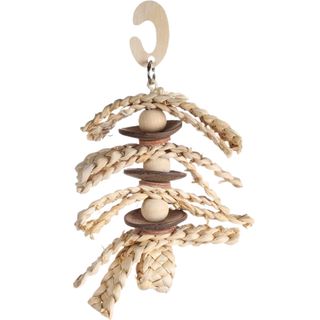 FLAMINGO Igračka za ptice Vislilica, drvena sa žitaricama, 27cm (KOD FLA210358)