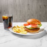 Menú De Hamburguesa De Ternera