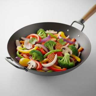 Wok piletina s prilogom