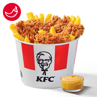 Кофа с Пикантни Крилца за Един