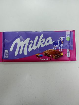 Tableta De Chocolate Milka Confetti (100 G.)