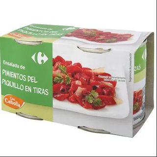 Ensalada de Pimientos Piquillo y Cebolla Carrefour 2x180 Gr.