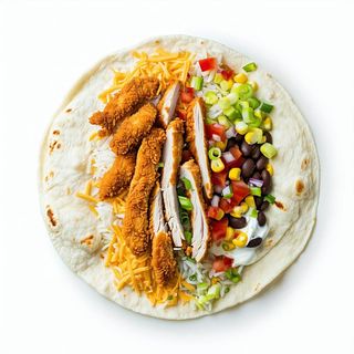 Burrito crispy chicken