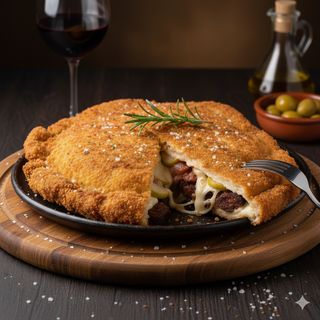 Ternera, Chosco de Tineo IGP, Compota de Pera y Queso Fusión de Sidra