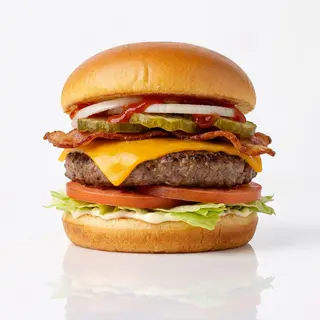 Bacon cheeseburger 411g