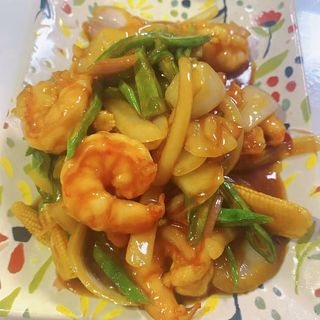 73.LANGOSTINOS SALSA TERIYAKI