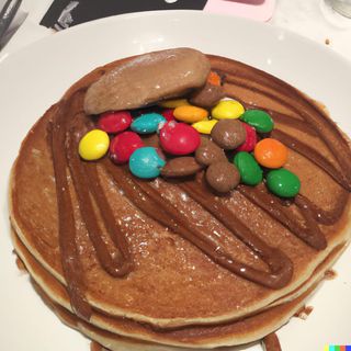 Pancake Nutella M&m's