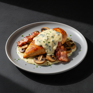 Pui cu sos gorgonzola