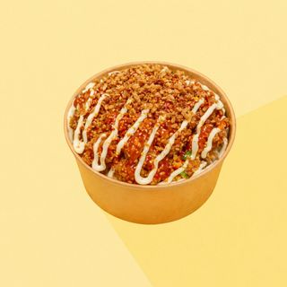 Bowl De Arroz Con Pollo Crujiente Clásico