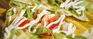 Pizza piatto gamberetti