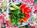Закуска Кавказская (свежие овощи)