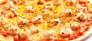 Pizza Pequena de Camarão