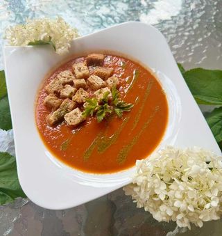 Krem z pomidorów i papryki