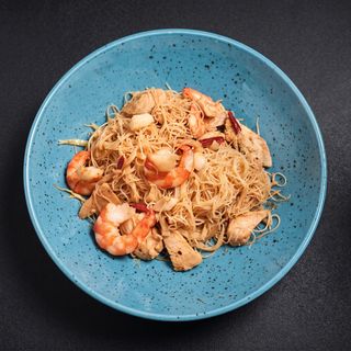 Рисова локшина з куркою та креветками (160г)
