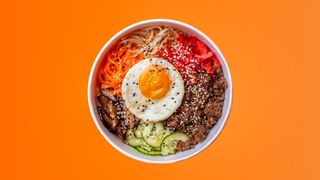 Bibimbap z wieprzowiną (pikantne)