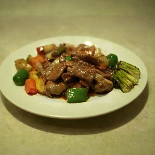 41 ternera con salsa de ostras