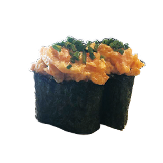 12. Tartar salmón picante （2 piezas）