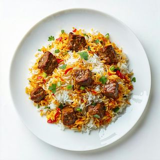 Biryani con agnello