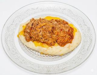 Arepa De Choclo Con Queso Y Carne Desmechada (1 Ud.)