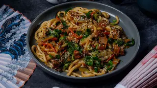 Udon z wołowiną