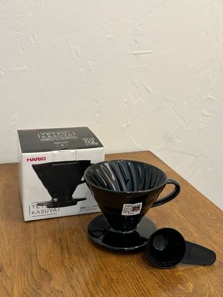 Пуровер v60 Tetsu Kasuya model, чорна кераміка