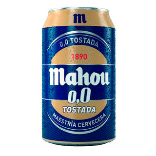Lata de Mahou 0,0 Tostada