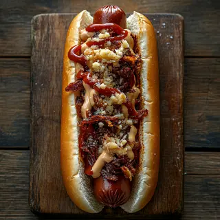 Menu hot dog Italy