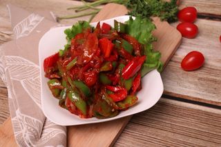 Перец жареный с мясом (250г)