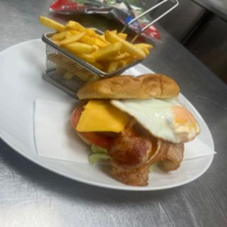 Hamburguesa la del club