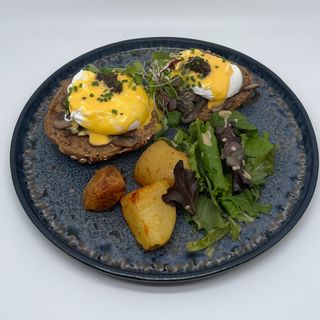 Benedict de trufas y setas