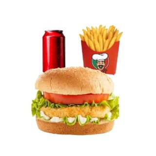 Chicken burger menù
