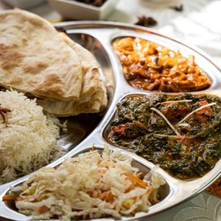 Palak Chicken & Mushroom Bhaji