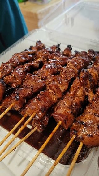 Pork skewers