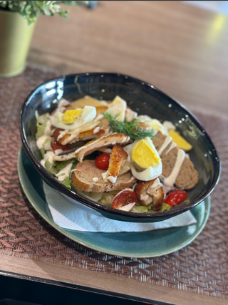 Salade César Aux Gambas Crispy