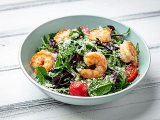 Зелений мікс з креветками (190g)