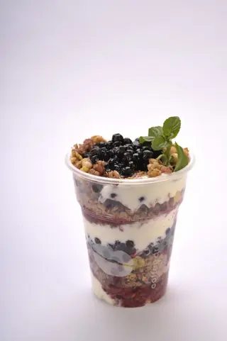 Crunchy parfe borovnica