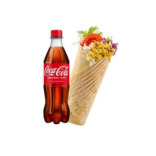 Chicken Curry tortilla + Coca-Cola 0.5l