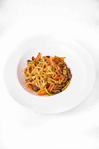 Лапша удон в соусе терияки