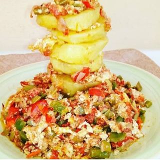 FRIED YAM X EGG SAUCE 