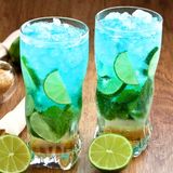 Cocktail Mojito Bleu