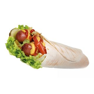 Хот-дог в лаваші з Салямі