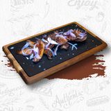 Свински дроб.червен лук.глазура (250г)