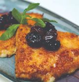 შემწვარი სულგუნი ყურძნის მურაბით