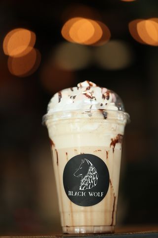 Enthusiastic coffee shake